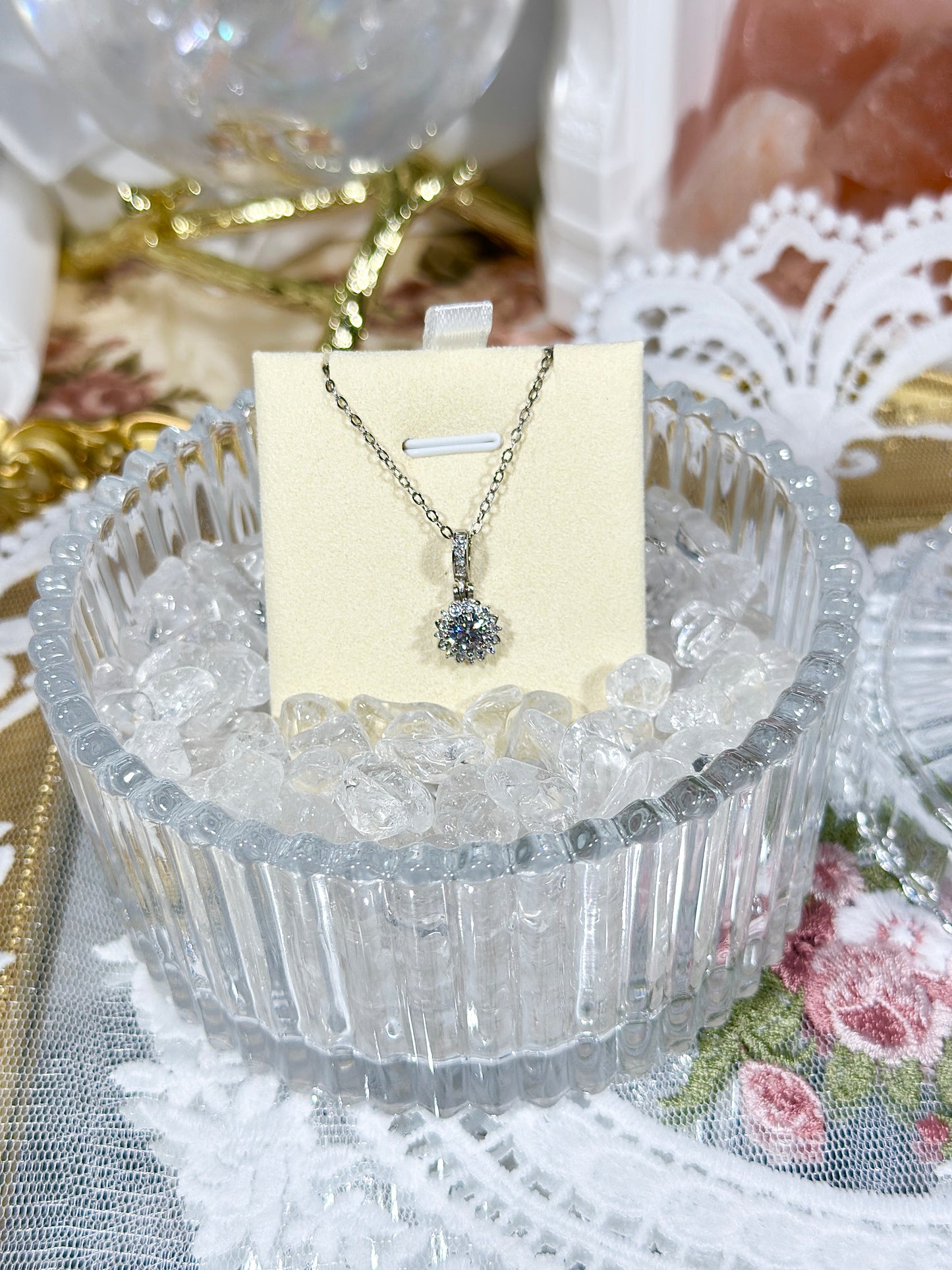 Moissanite necklace S925 silver