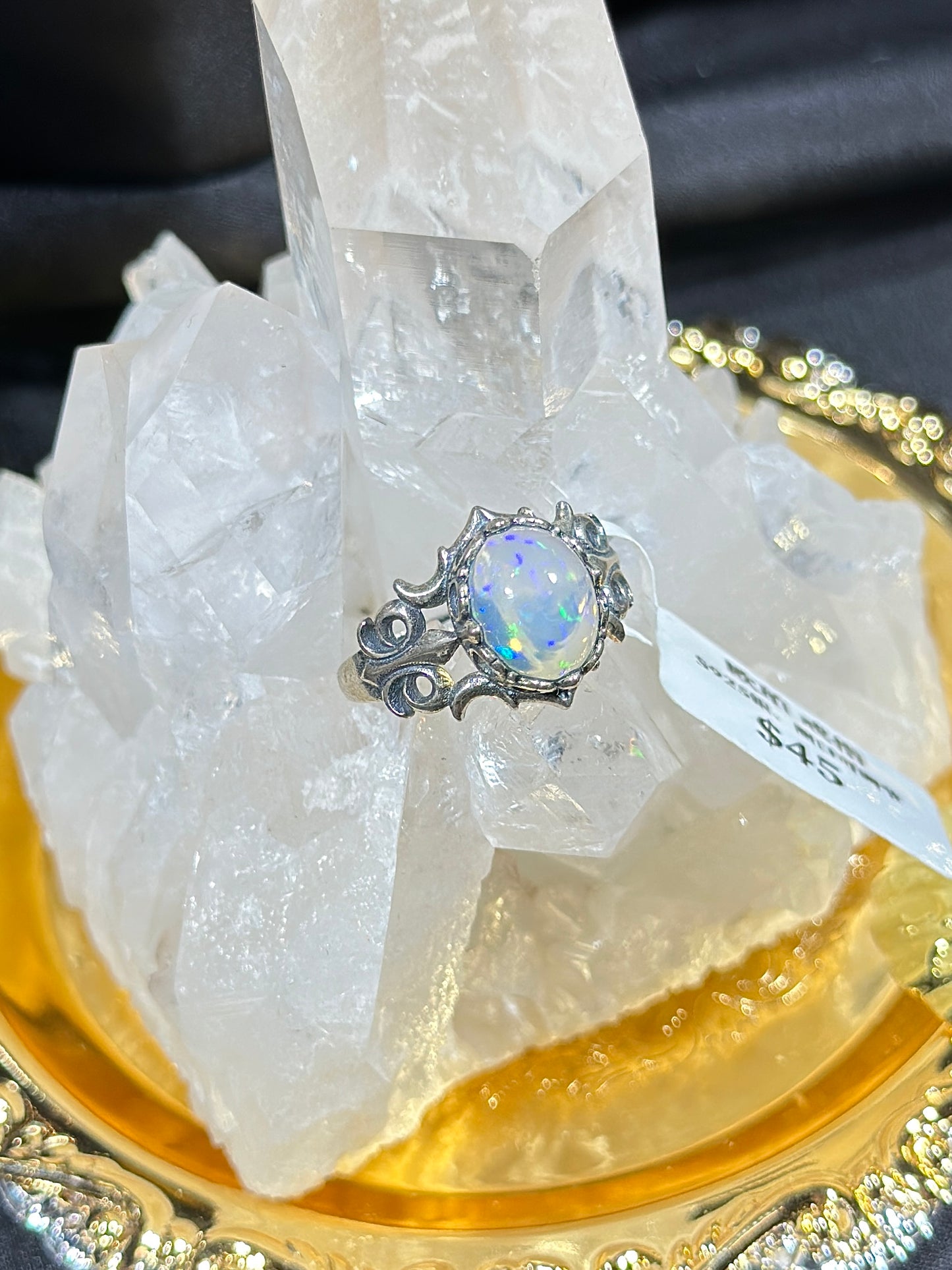 Opal S925 silver ring