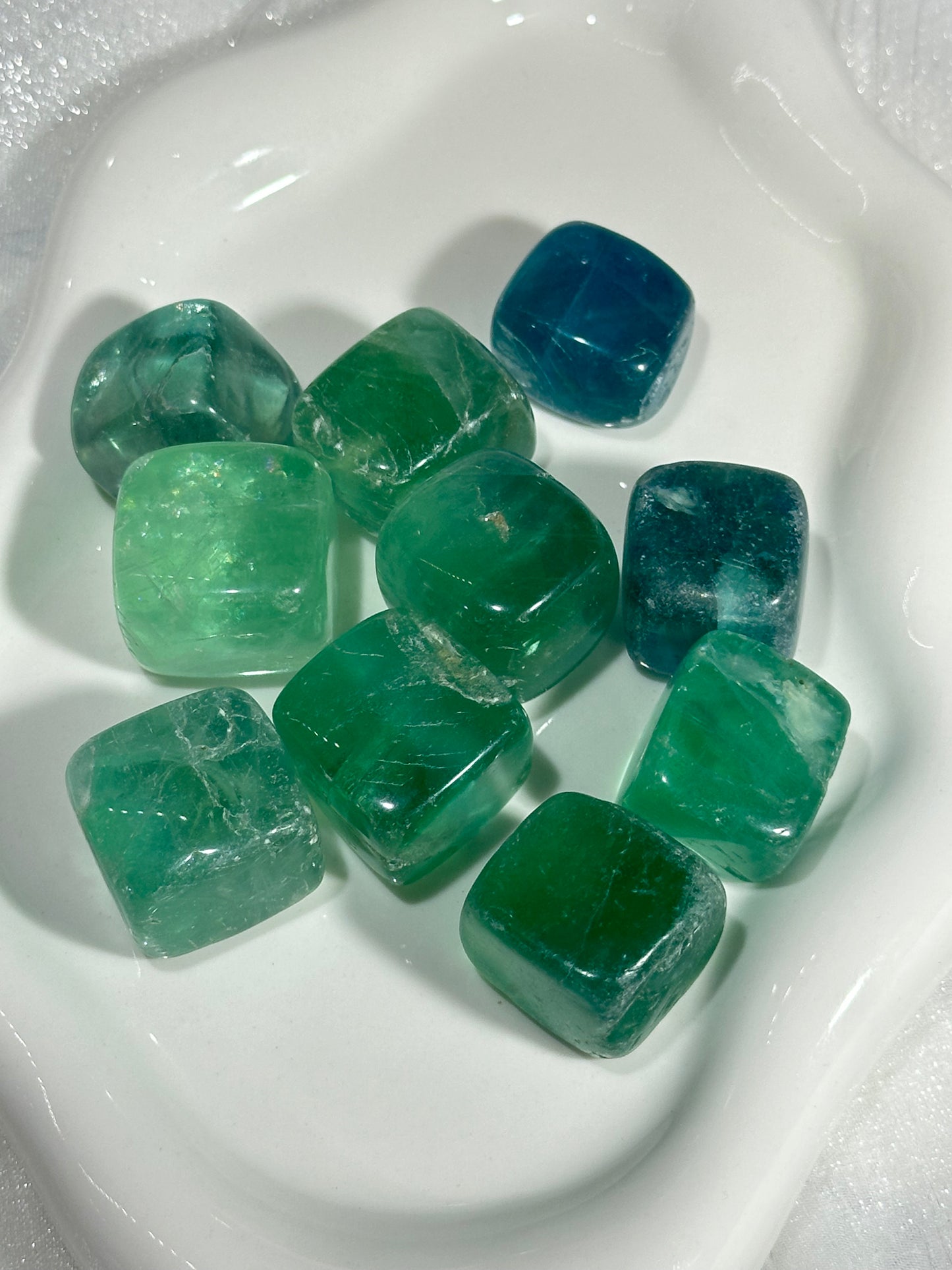Fluorite Sugar Cube Raw Stone