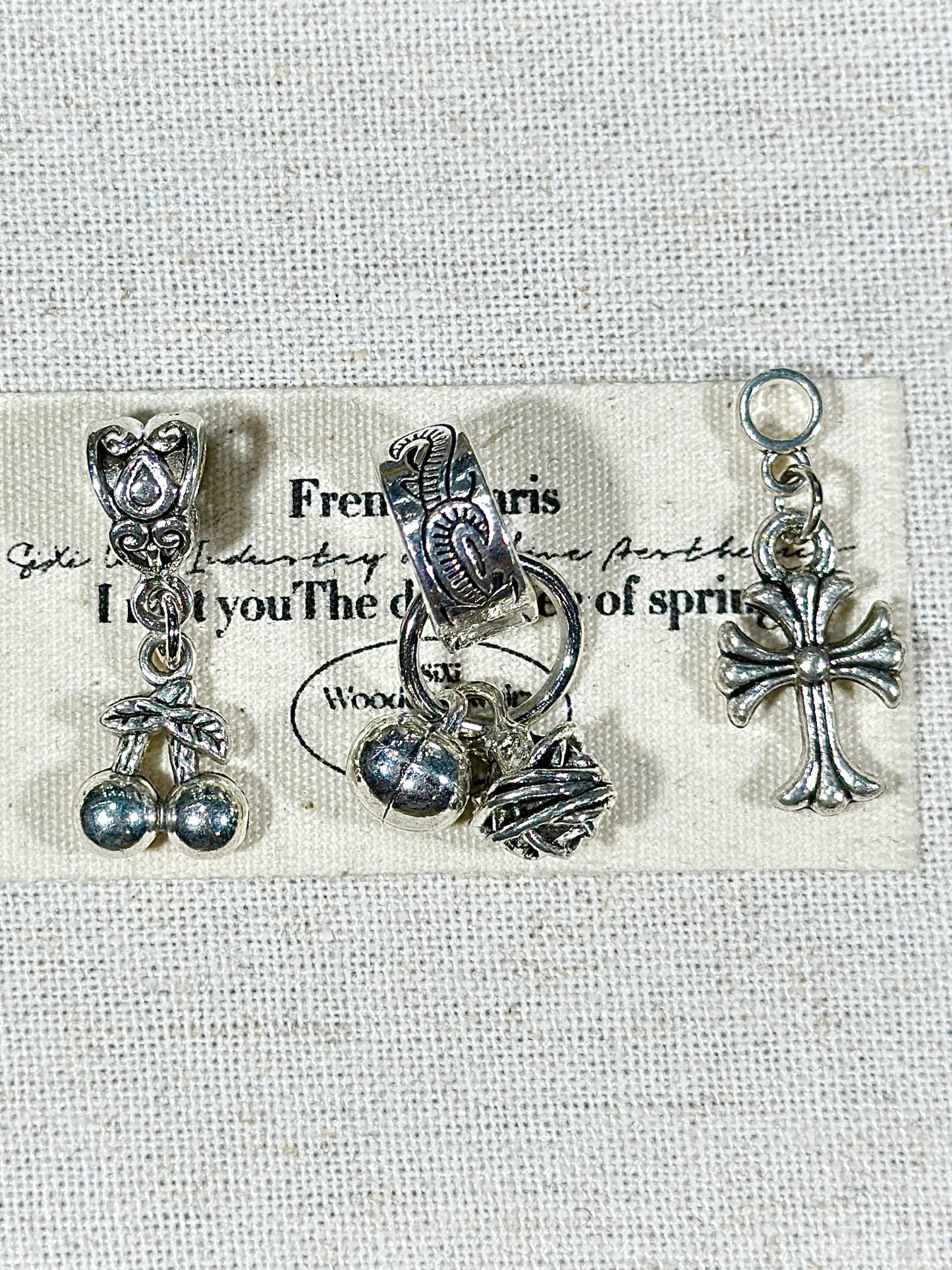 Antique silver drip accessories