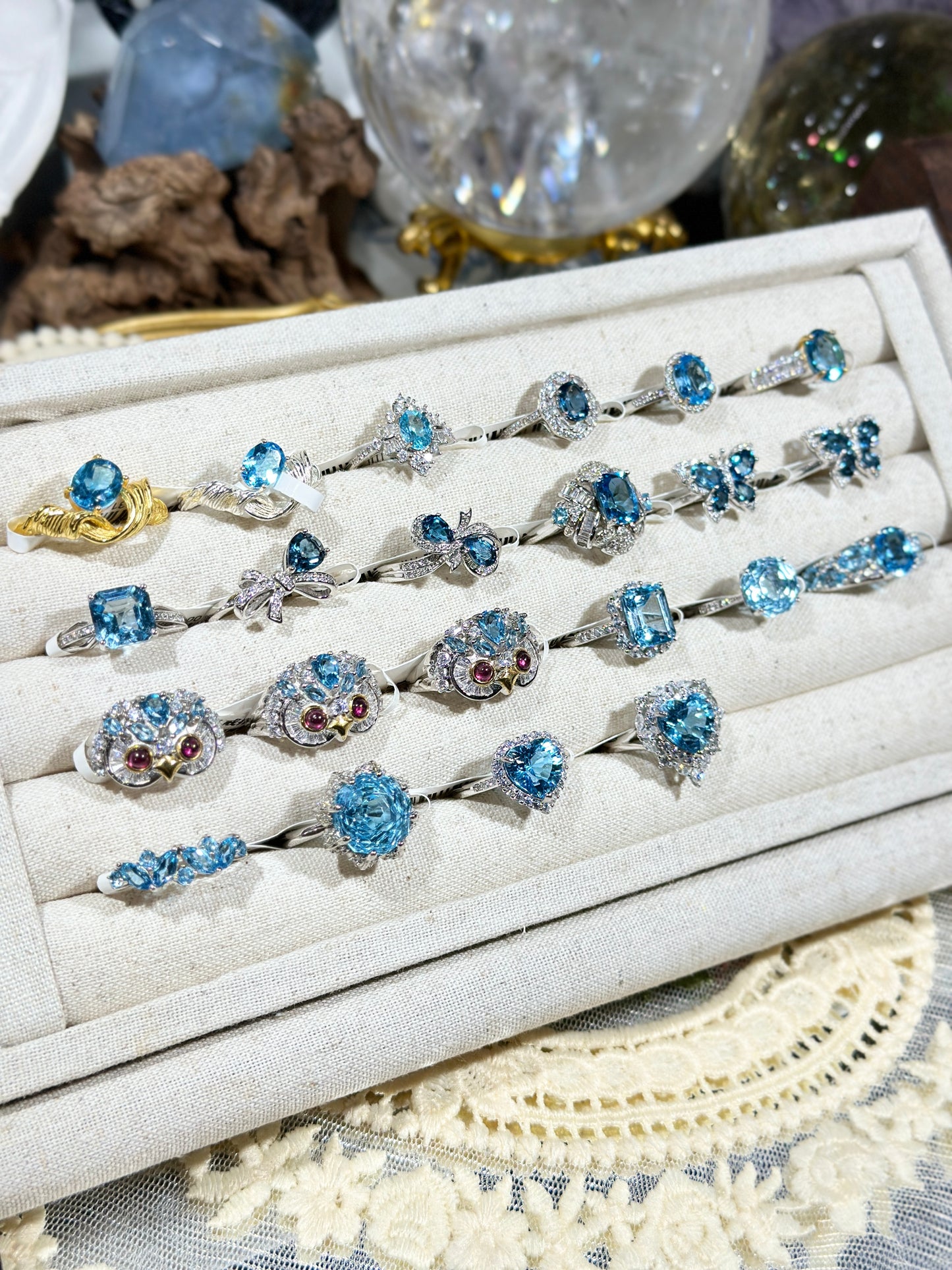 Blue Topaz Ring S925 Silver