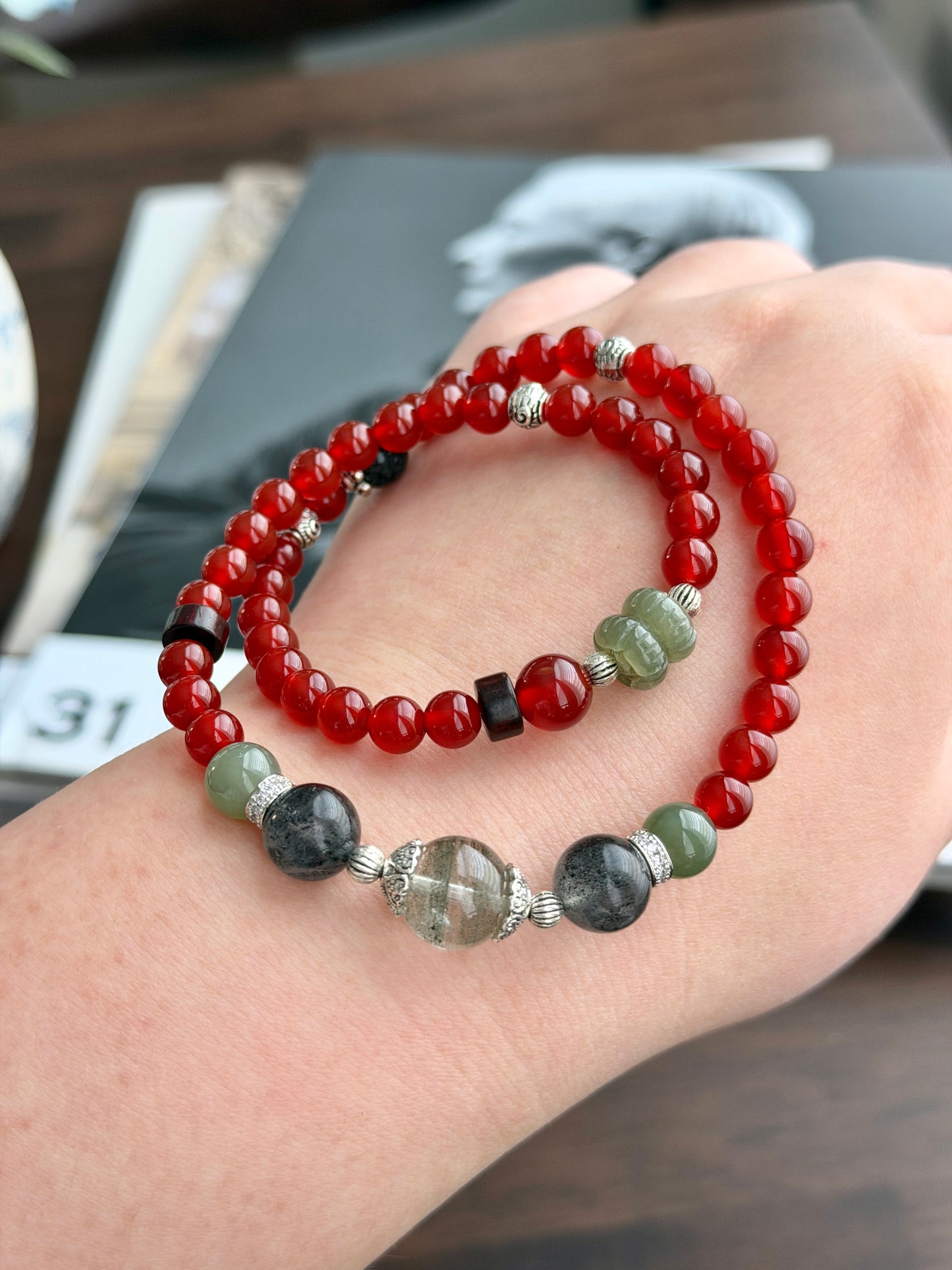 设计款 | 红玛瑙多圈