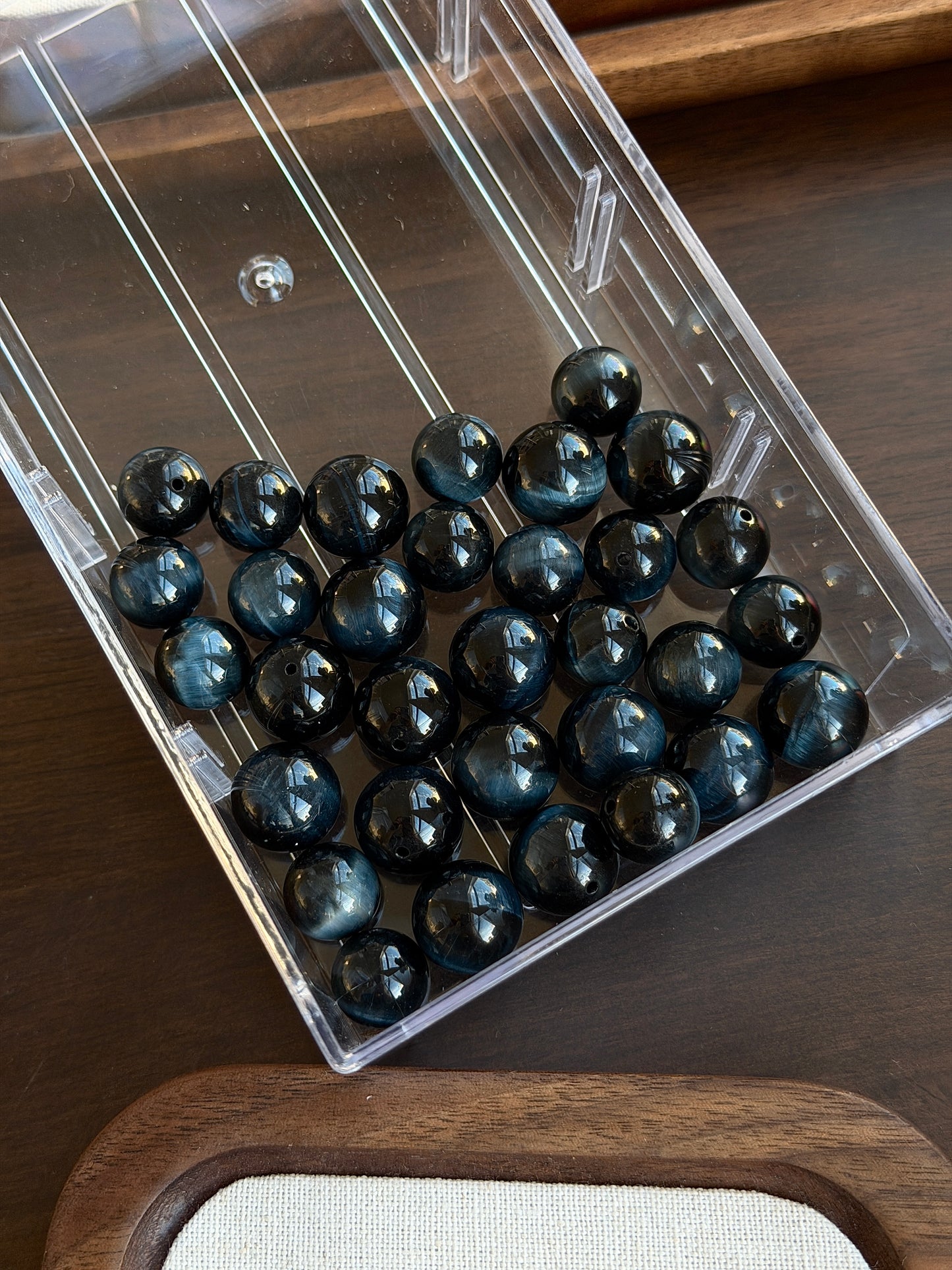 Blue Tiger's Eye Single Bead