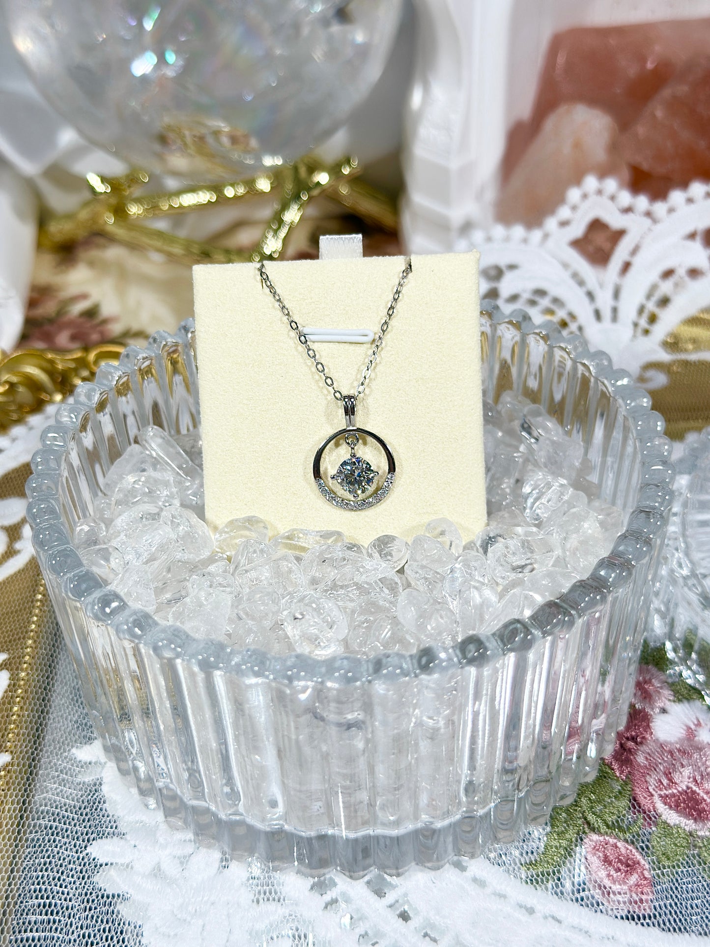Moissanite necklace S925 silver