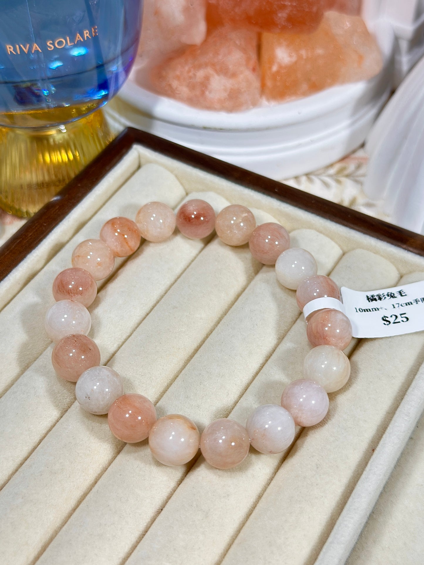 Orange rabbit fur crystal