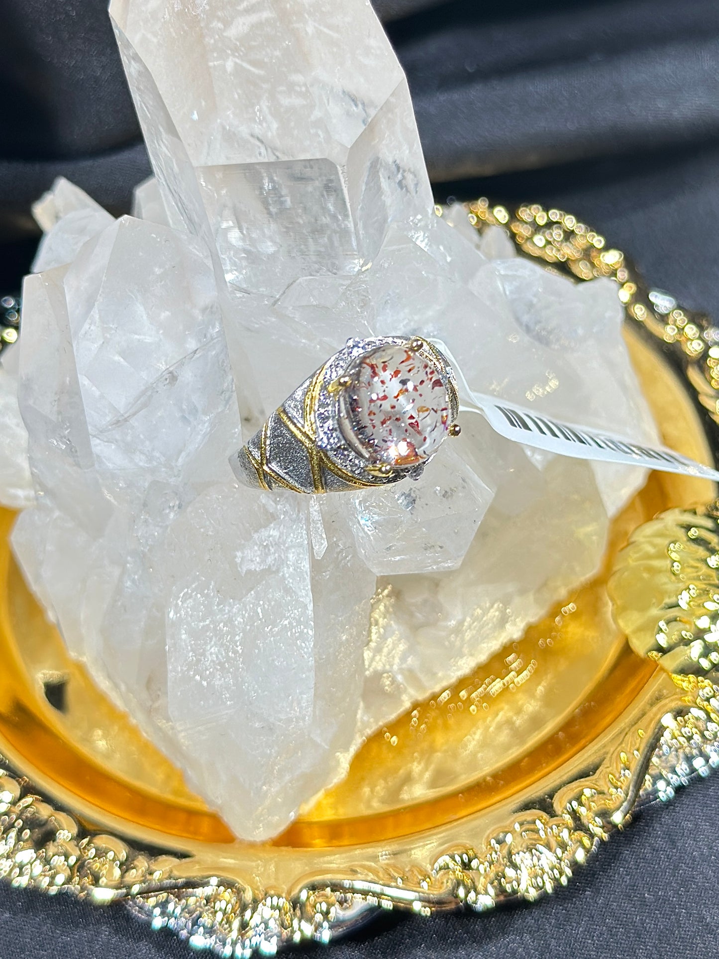 Golden Strawberry S925 Silver Ring