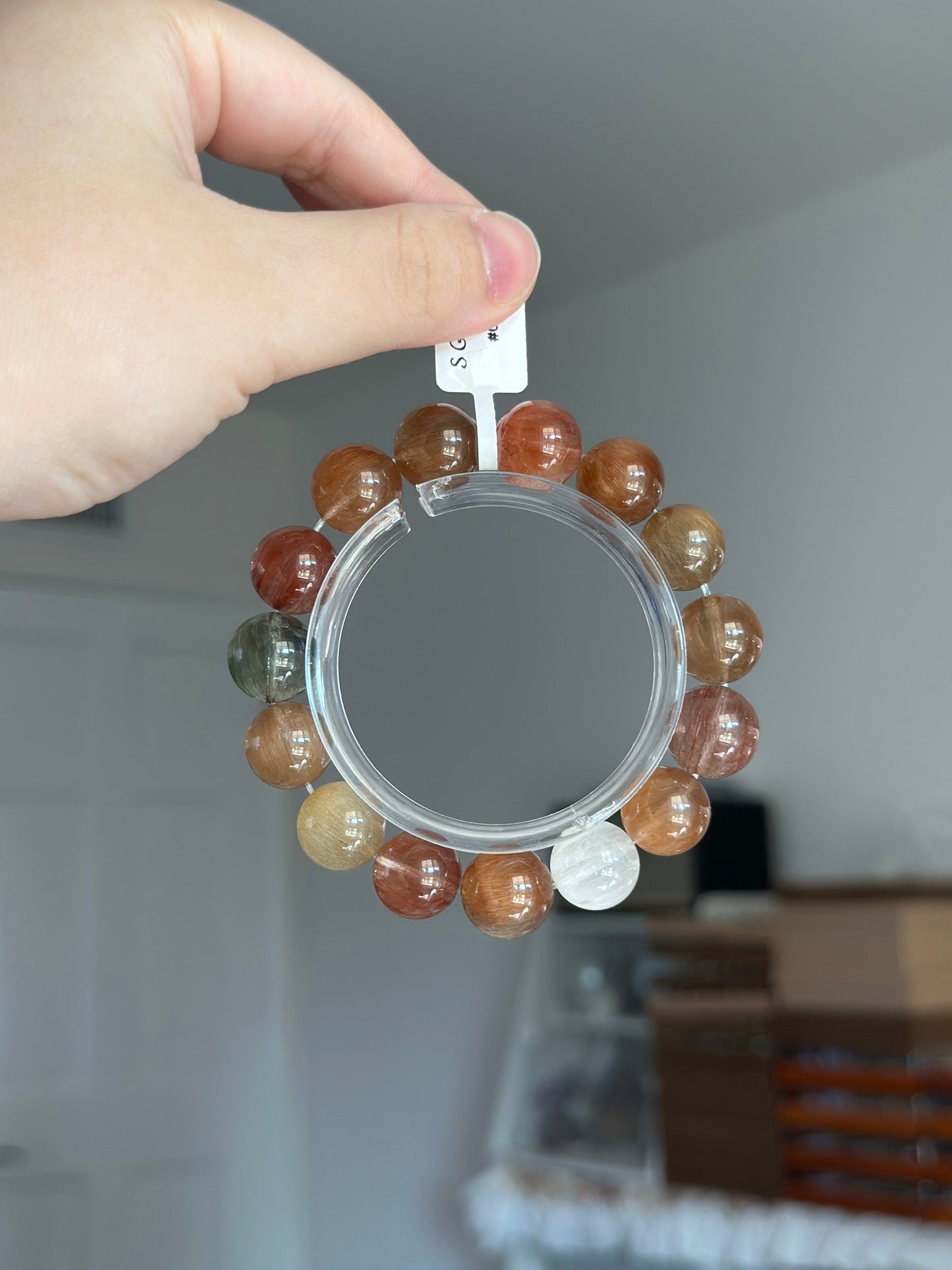 Brushed colored rabbit fur crystal