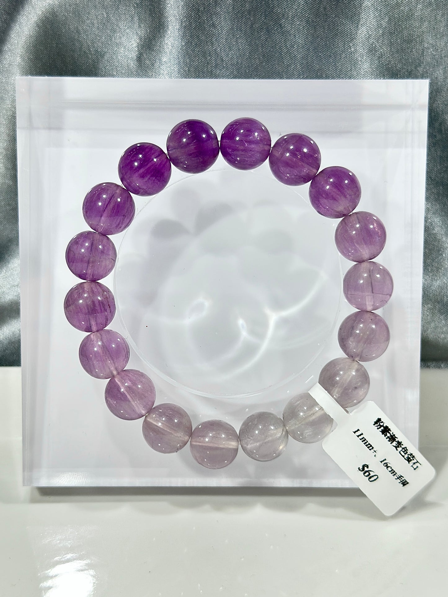 Pink and purple gradient fluorite