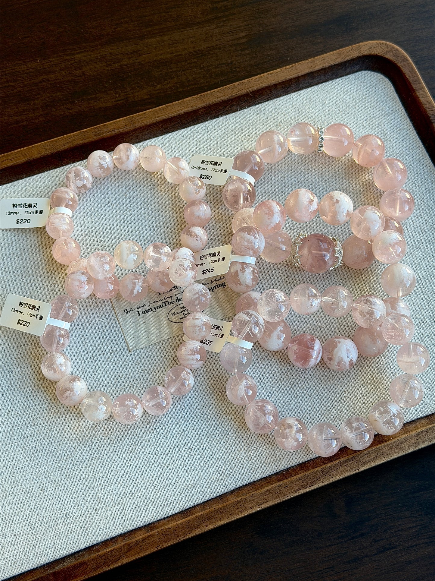 Pink Snowflake Ghost Crystal