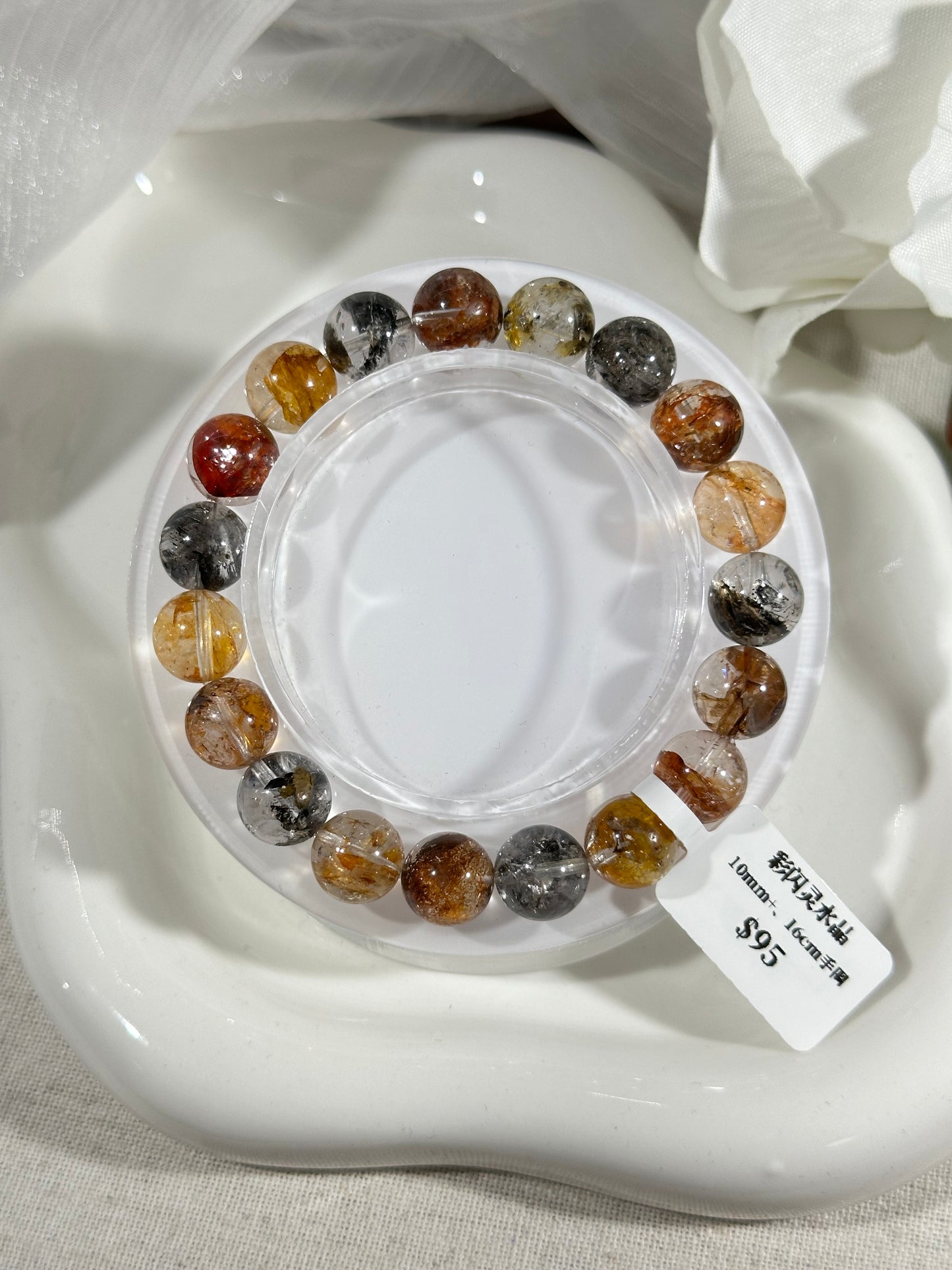 Red sparkling crystal