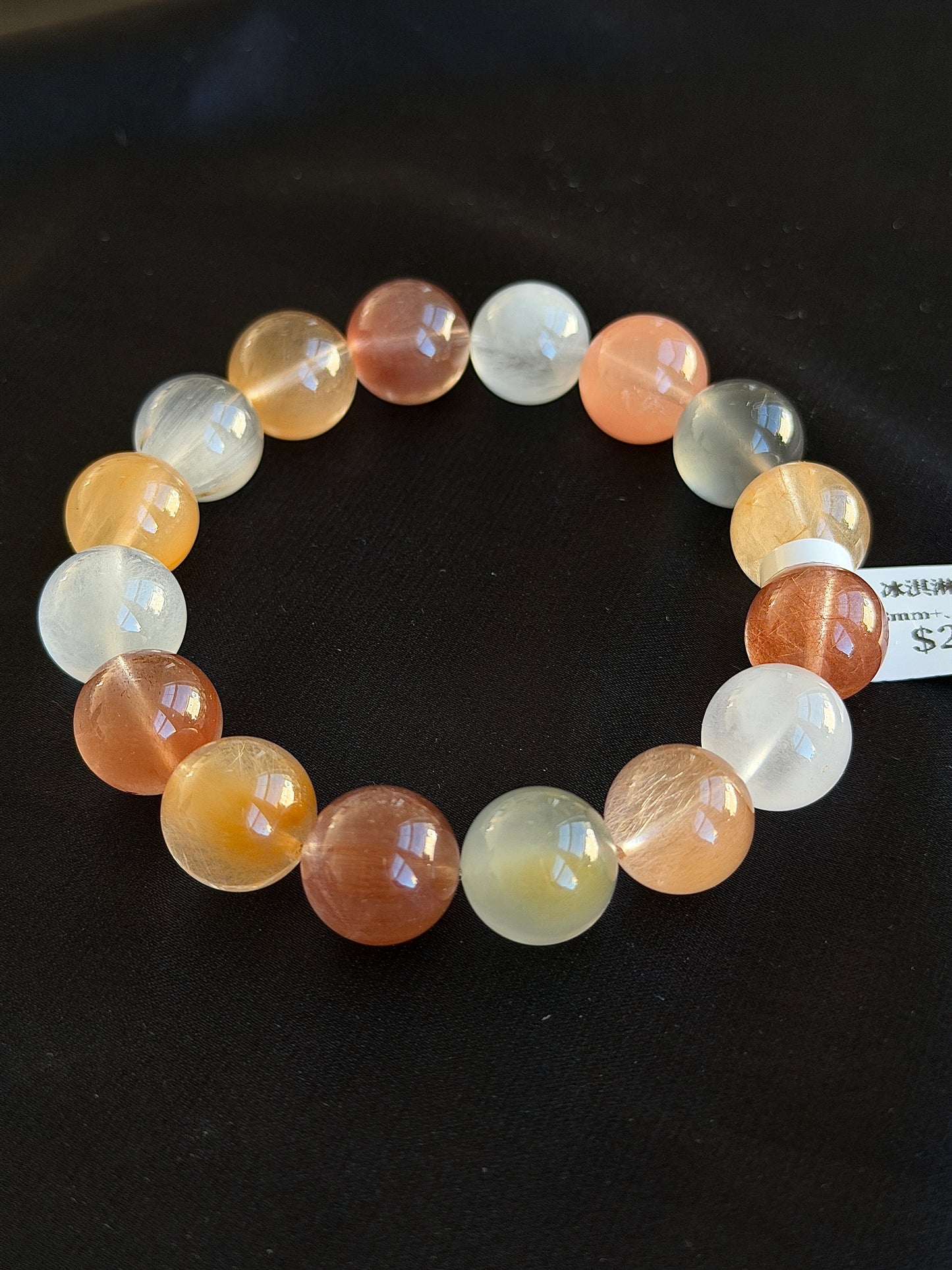 Ice cream colored rabbit fur crystal