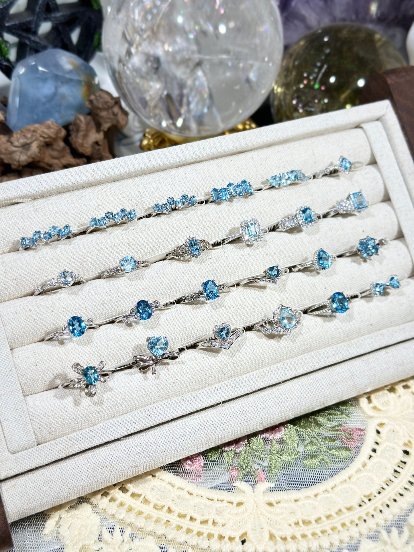 Blue Topaz Ring S925 Silver