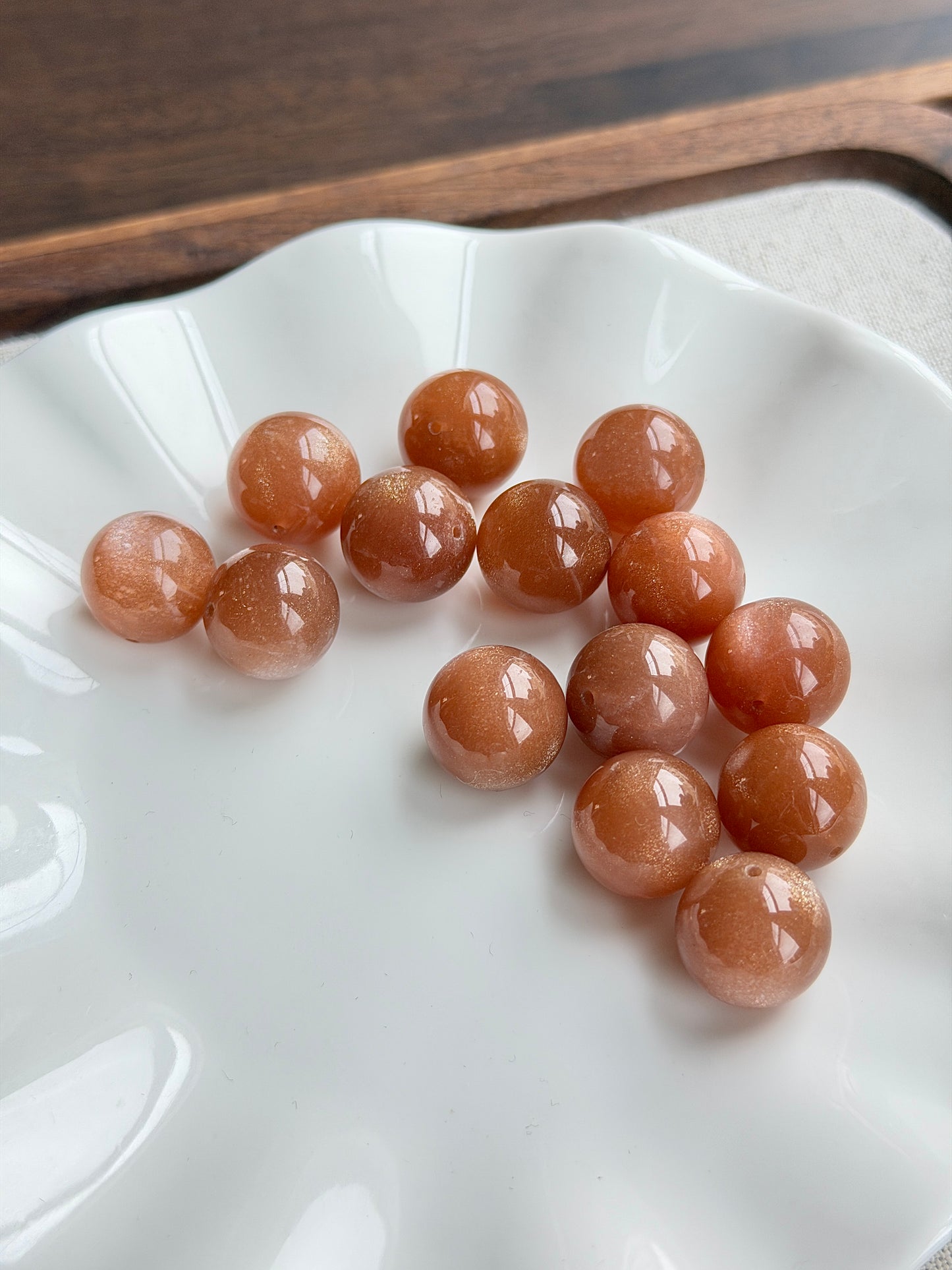 金沙橙月光单珠 14mm+