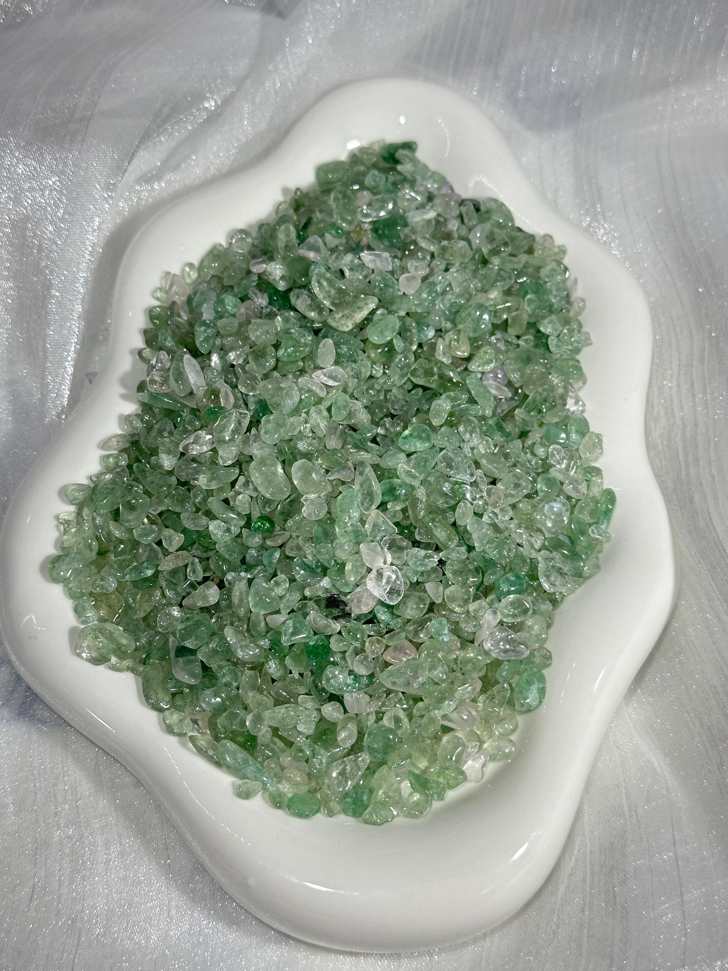 Green Fluorite Crystal Crushed Stone