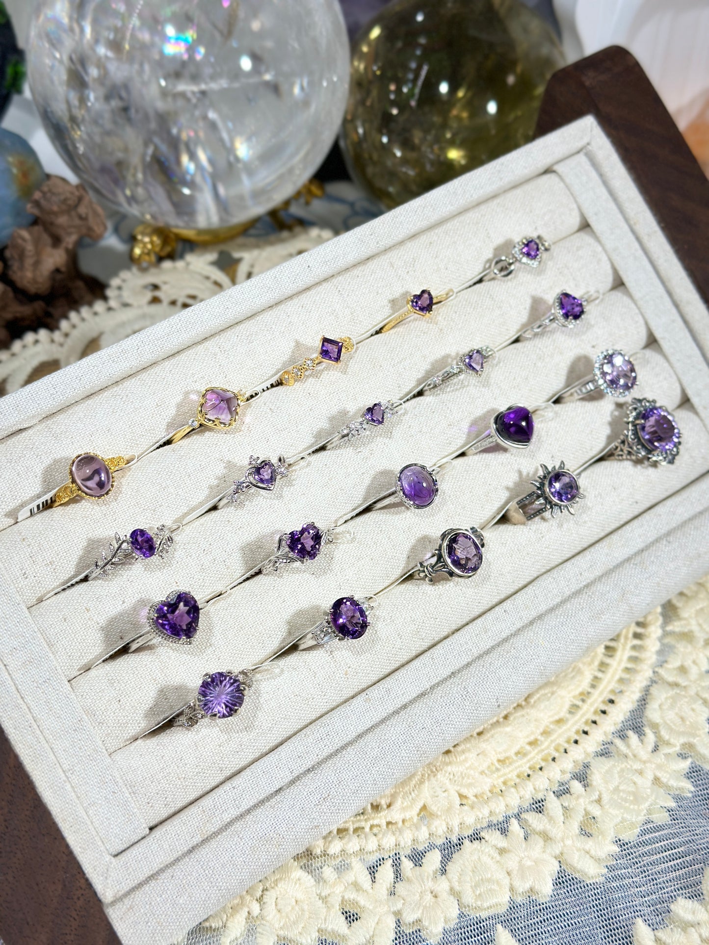 Amethyst Ring S925 Silver