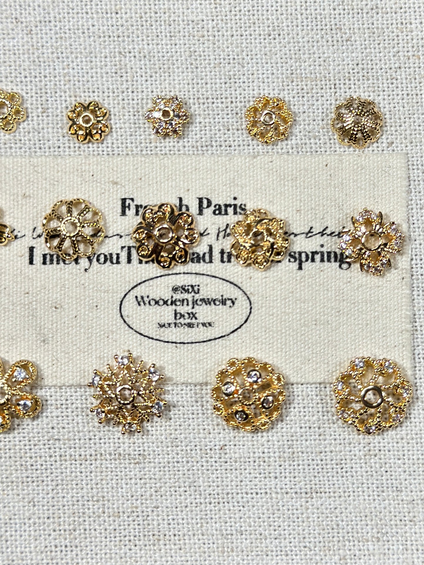 Light gold torus spacer accessories