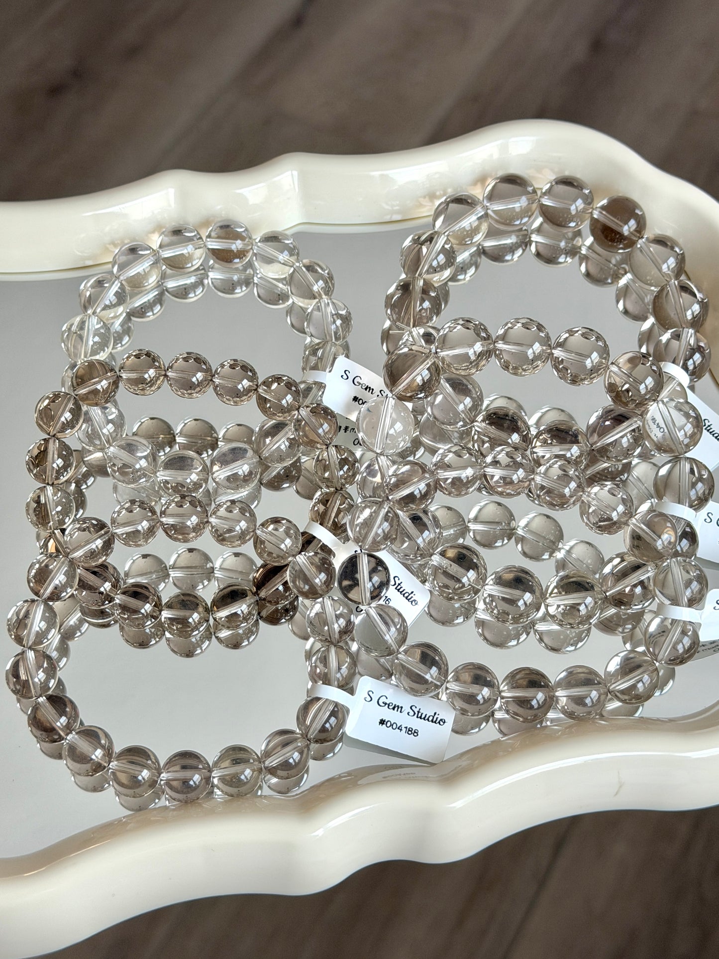 Pure White Tea Light Tea-Colored Crystal