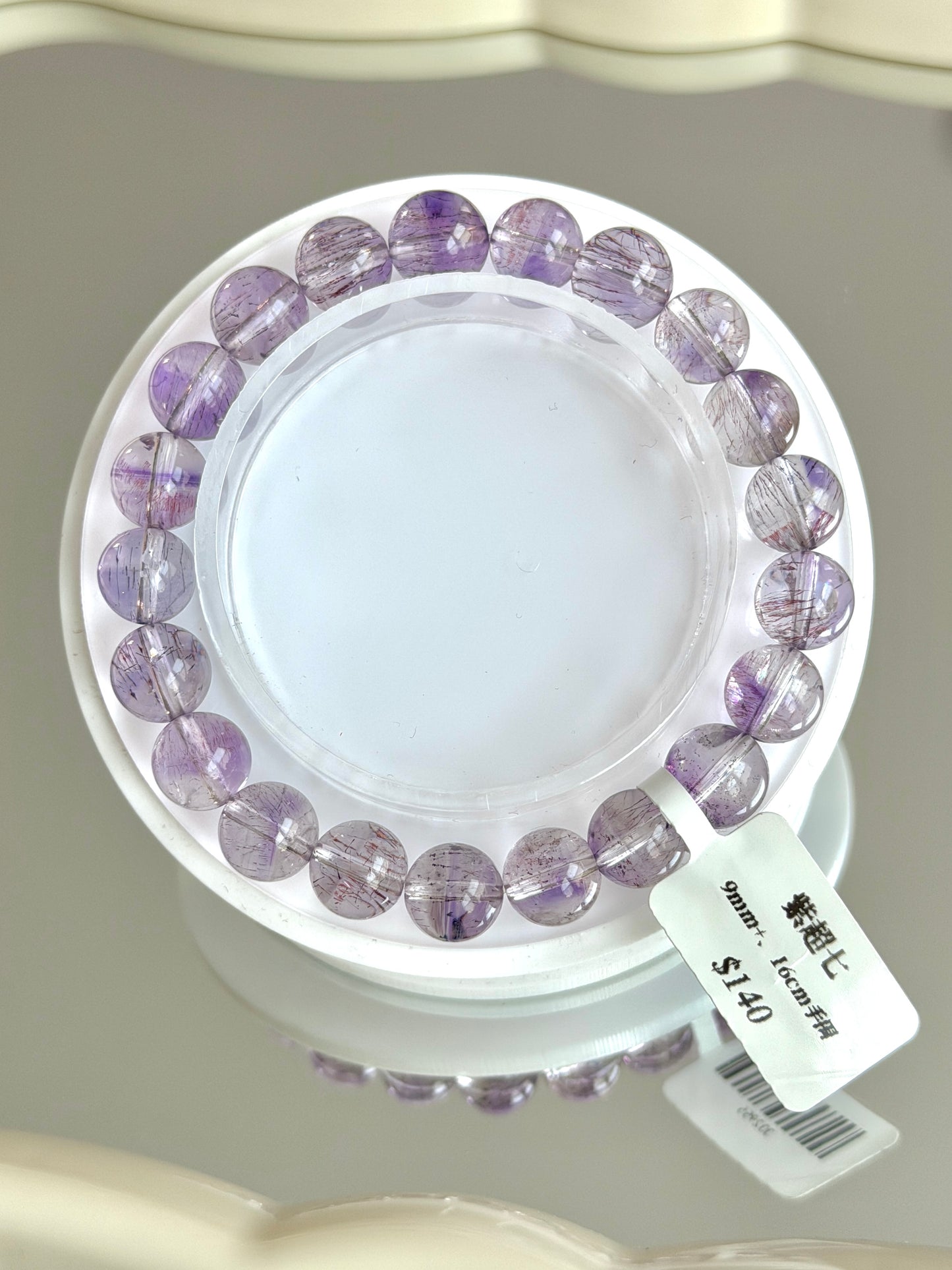 Clear Purple Super Seven Crystal