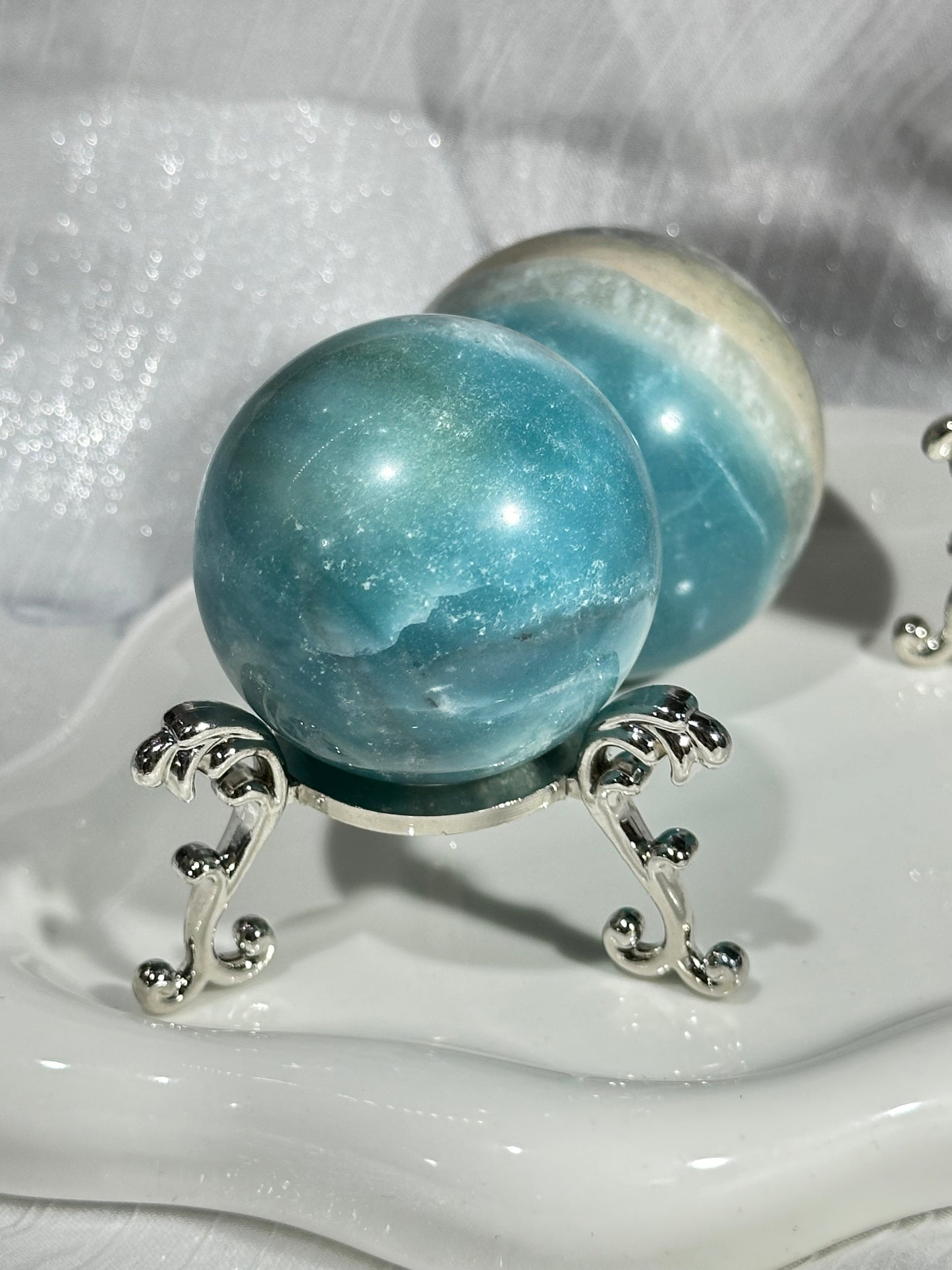 Amazonite crystal ball