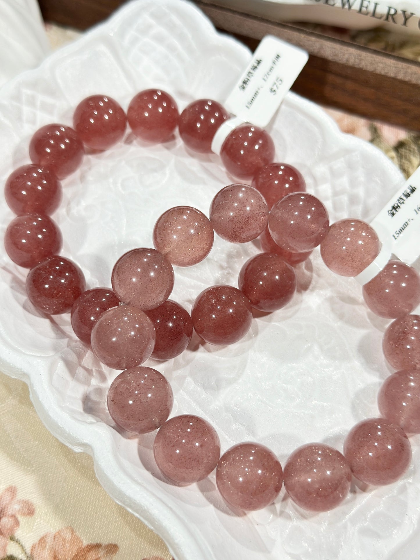 Gold Powder Strawberry Quartz