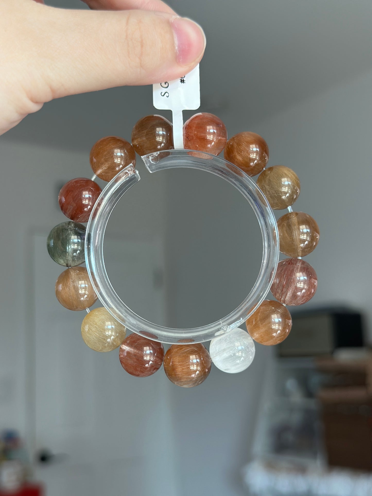 Brushed colored rabbit fur crystal