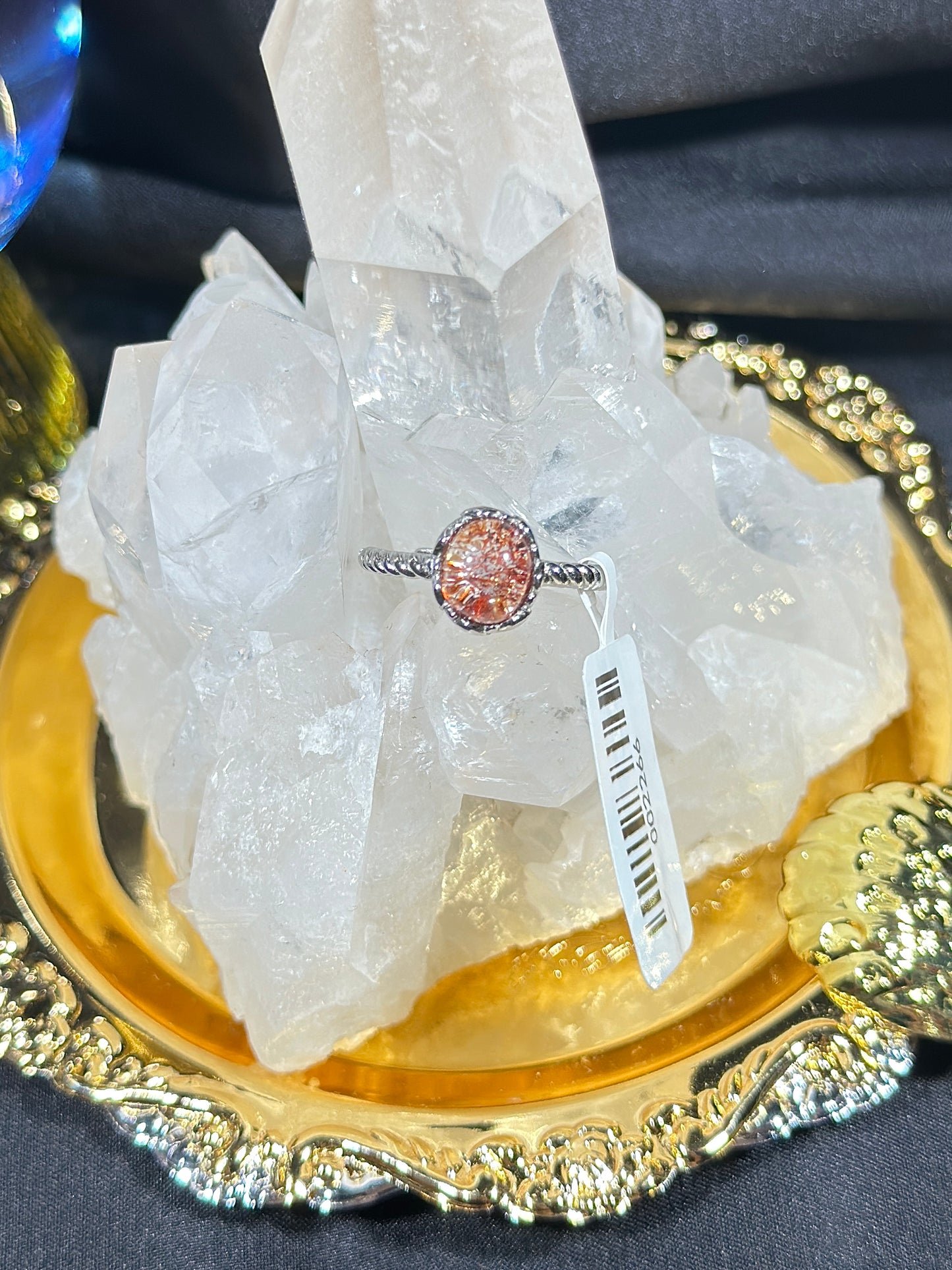 Golden Strawberry S925 Silver Ring