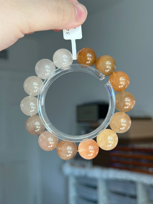 白橘渐变彩兔毛