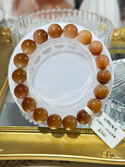 Red bean paste orange rabbit hair