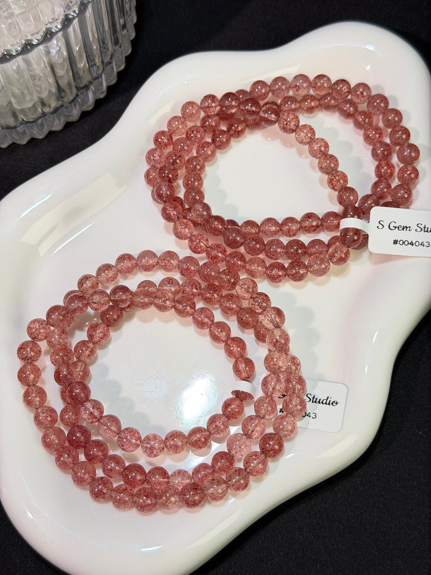 白水体草莓晶多圈