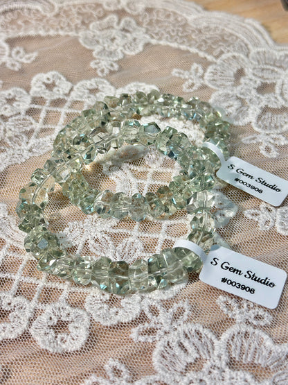 Green crystal diamond cut