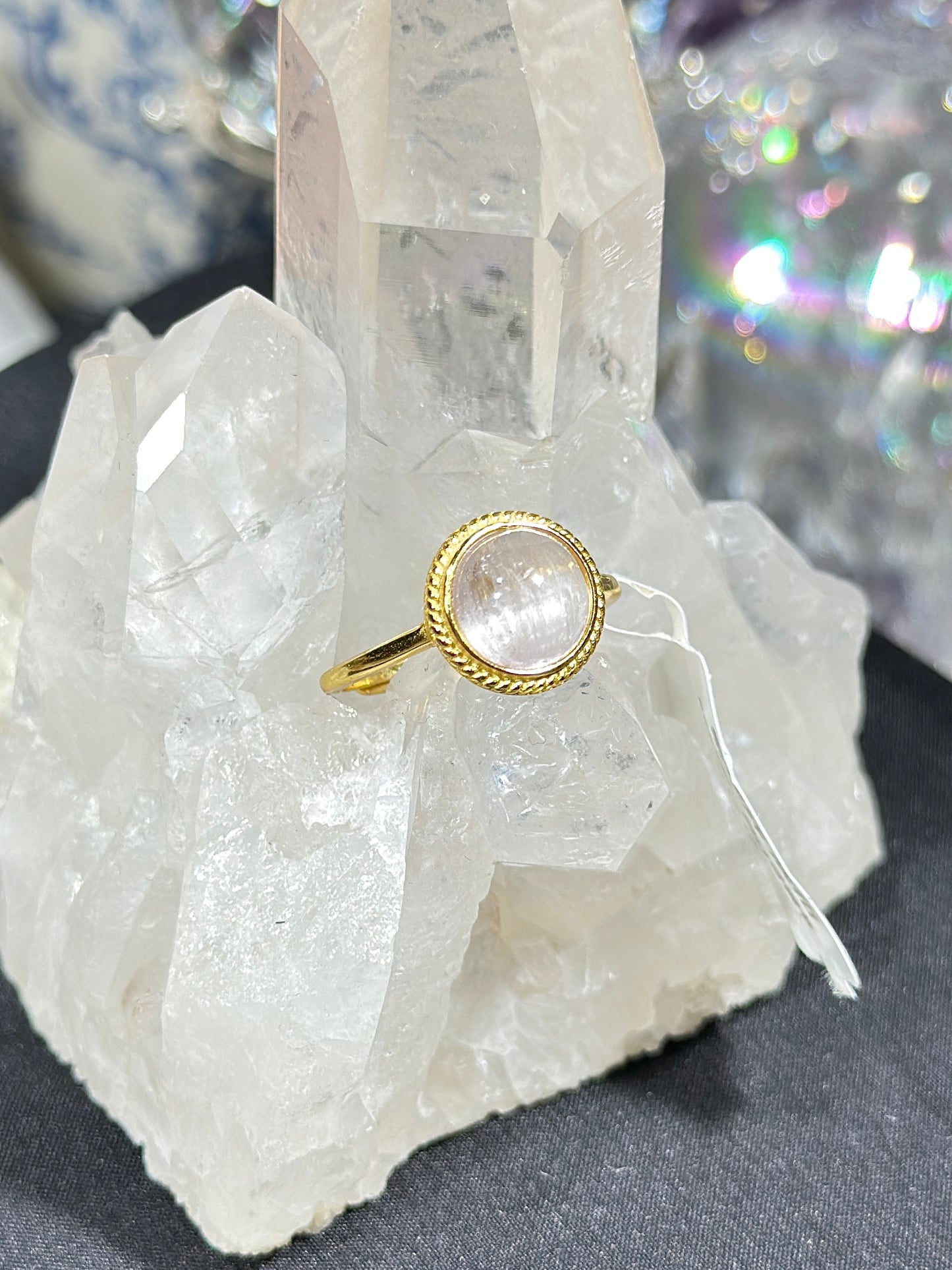 紫锂辉S925银戒指