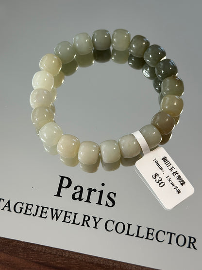 Qingshui Hetian jade old type beads