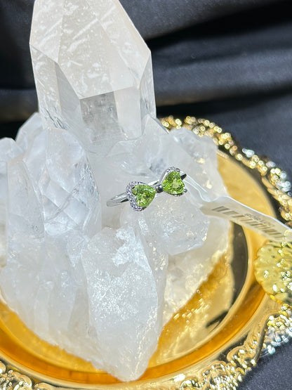Peridot S925 silver ring-1