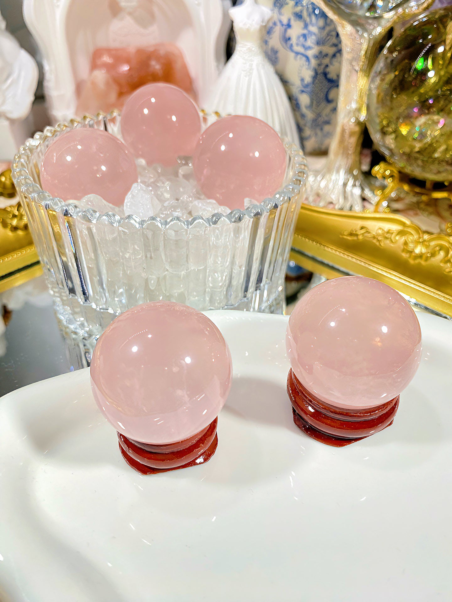 Madagascar pink crystal ball