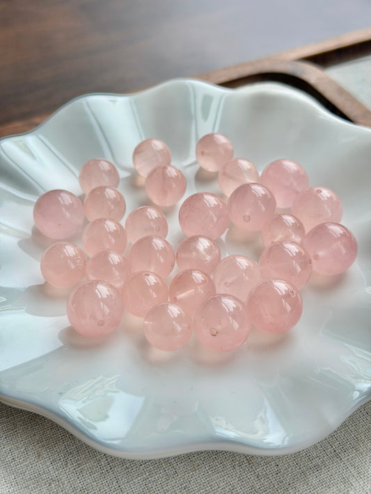 西柚粉马粉水晶单珠