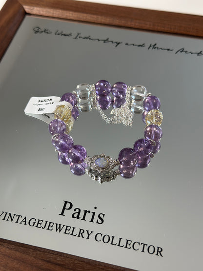 Designer | Purple Gold and White Crystal