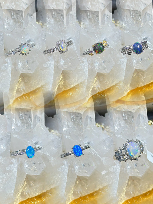 Opal S925 silver ring
