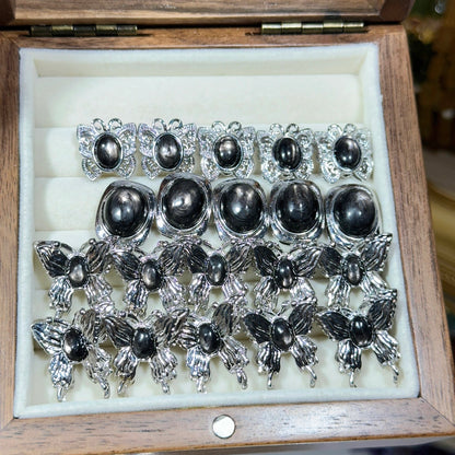 Gold luck stone butterfly magic box