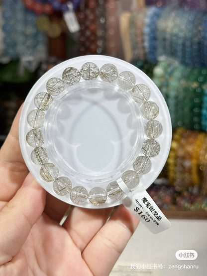 Clear Devil Silver Rutilated Quartz Crystal