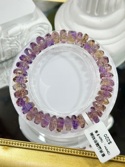 Ametrine diamond cut