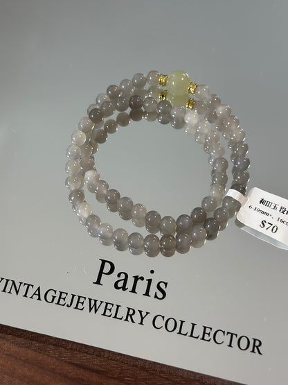 Hetian Jade Two Circle Design