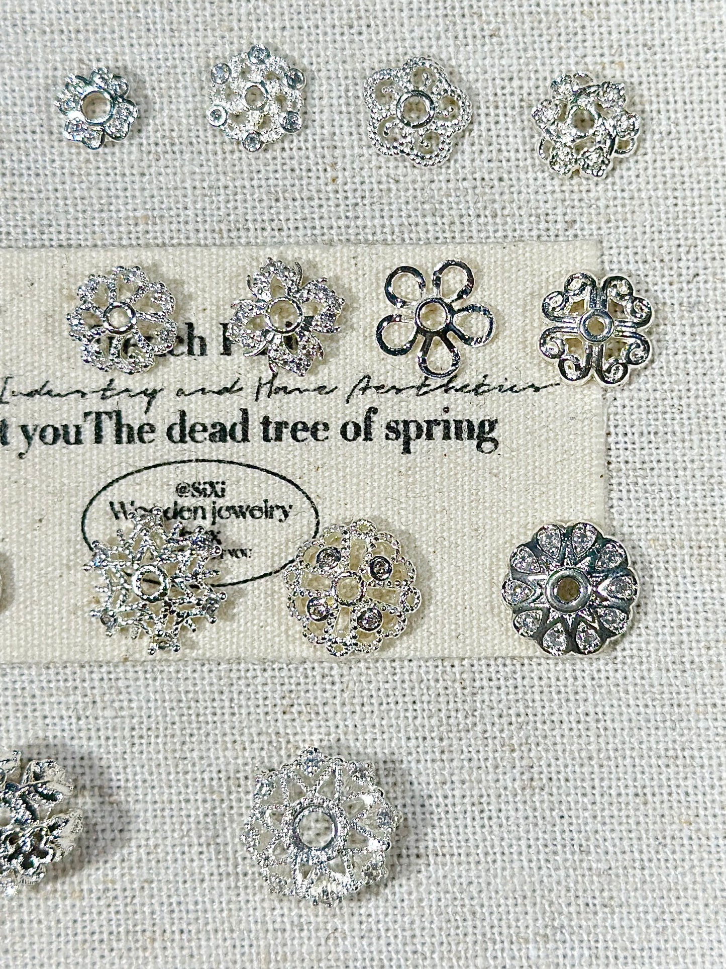 Bright silver torus spacer accessories