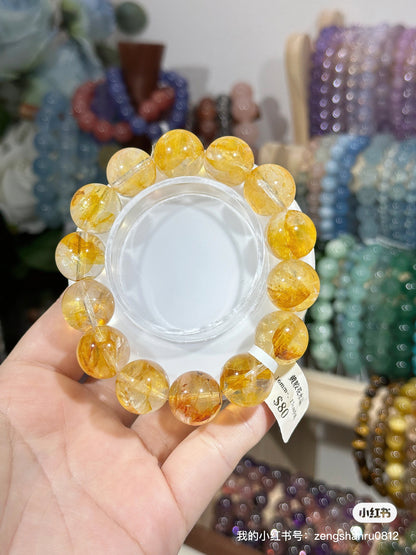 Yellow Gum Flower Crystal