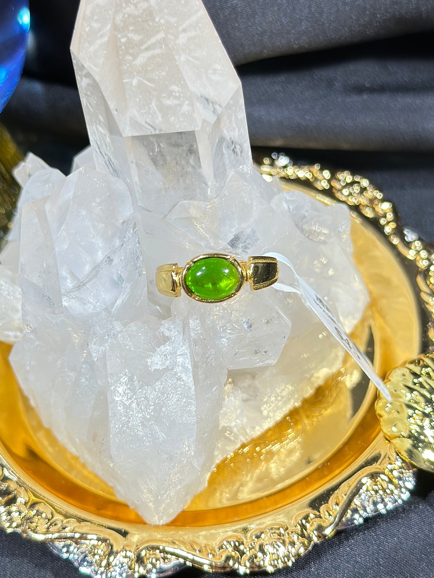 Diopside S925 silver ring