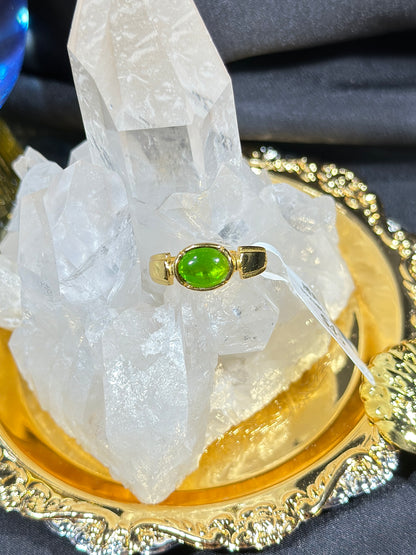 Diopside S925 silver ring