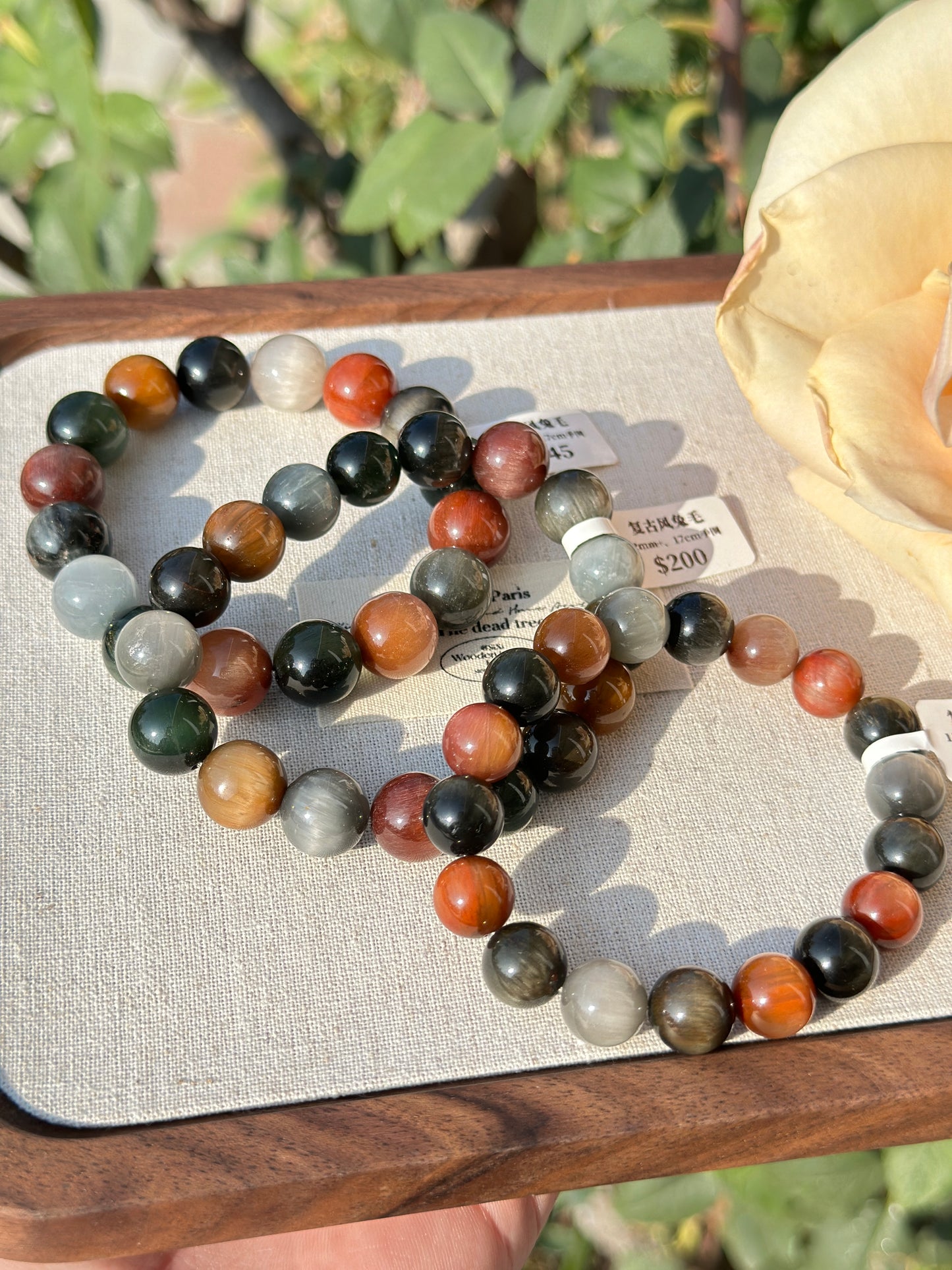 Vintage rabbit fur crystal