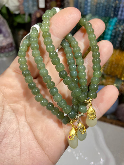 Hetian jade abacus beads