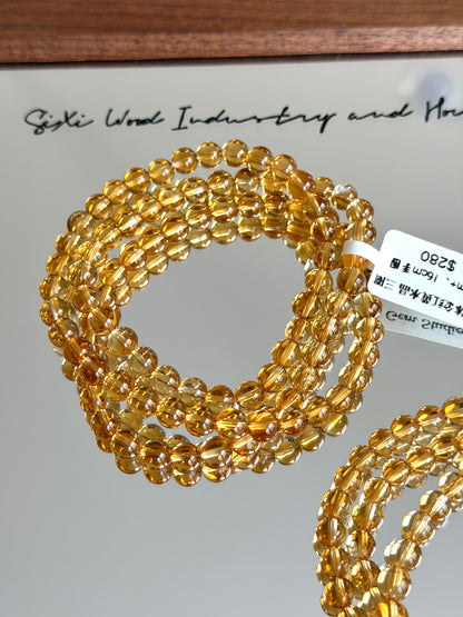 净体金红黄水晶多圈