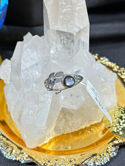 Black Mother-of-Pearl S925 Silver Ring