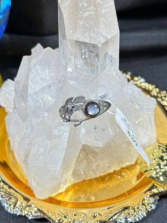 Black Mother-of-Pearl S925 Silver Ring